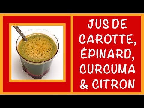 jus-carotte,-Épinard,-curcuma-frais-et-citron-/-recette-santé