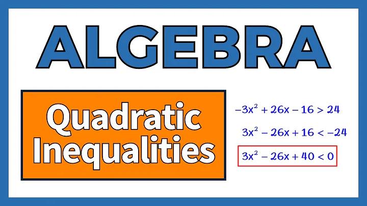 Quadratic Inequalities | GCSE Maths | The Online Maths tutor