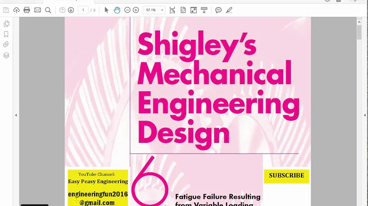 Mechanical Engineering Design, Shigley, Fatigue, C...