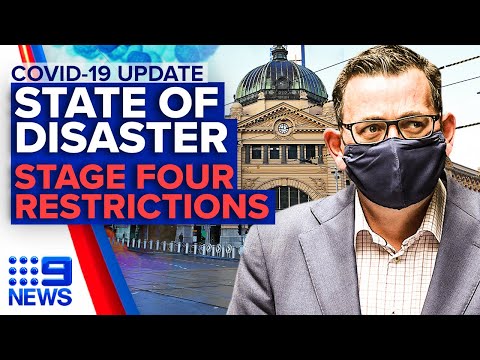Coronavirus: Stage four lockdown as Victoria declares State of Disaster | 9News Australia Coronavirus: Stage four lockdown as Victoria declares State of Disaster | 9News Australia