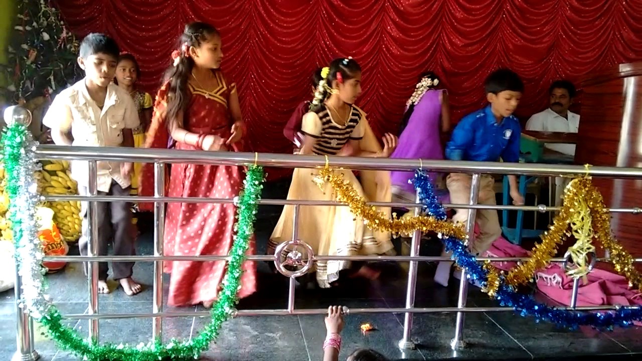 Christian  children dance song andhala thara okati udhayinchindhi bommuluru gudivada bpf youth