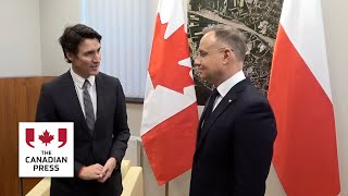 Trudeau meets with Polish president on anniversary of the liberation of Auschwitz-Birkenau