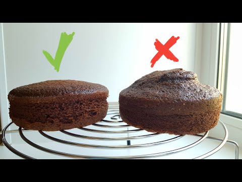 Секрет ровного бисквита 🌻 шоколадный бисквит на кипятке🌻 Flat cake secret