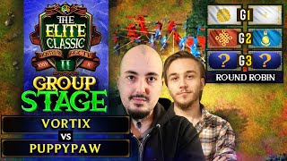 The $25,000 Elite Classic II - Main Event! Group Stage - VortiX vs PuppyPaw