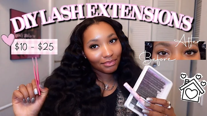 DIY LASH EXTENSIONS AT HOME | Quick, Easy,  & Beginner Friendly I Lash Clusters
