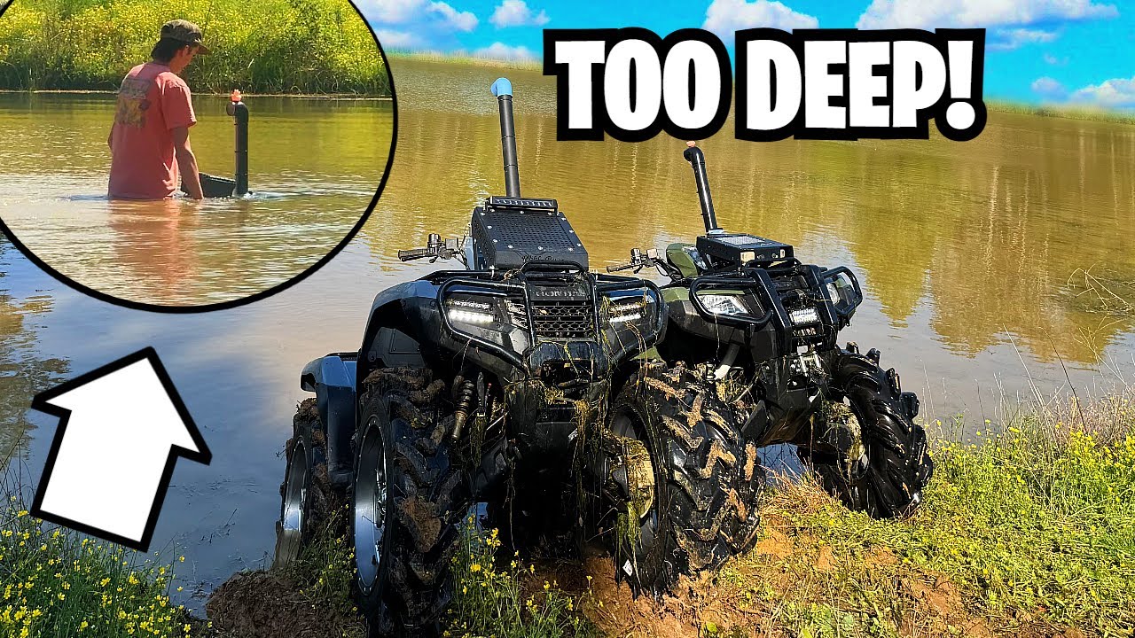 Taking HONDA Foreman's DEEP! *CRAZY*