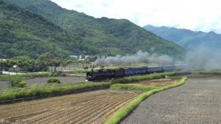 【4K】4666次CT273蒸氣火車通過關山德高陸橋下