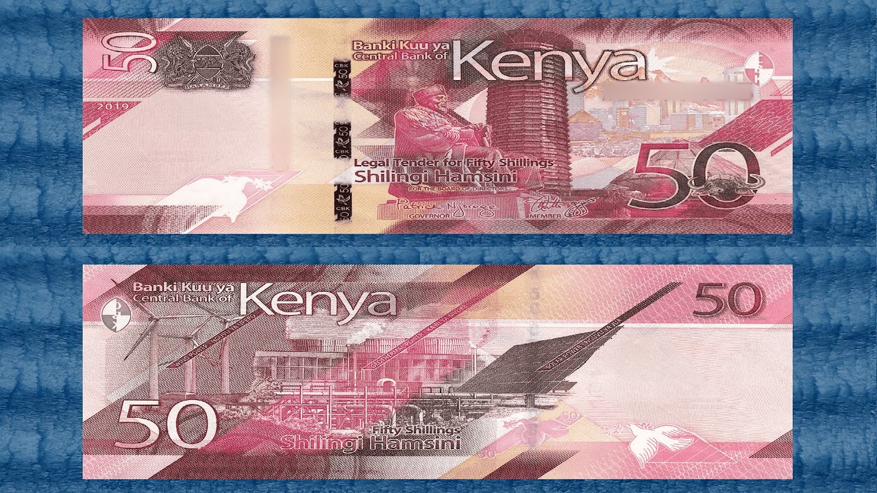 🇰🇪 2019-2024 50 шиллингов Республики Кения, банкнота стандартного обращения