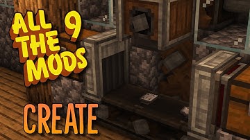 Minecraft Alle Mods 9 - #7 Aan de slag met CREATE MOD - Workshop!