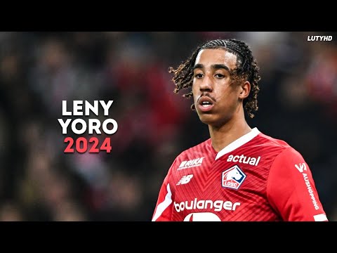 Leny Yoro 2024 - Defensive Skills, Goals, Tackles & Passes | HD