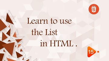 [Learn HTML in Arabic 2022] #15  Use The List in HTML