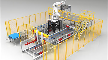 Automatic packing & Palletizing Machine, Automatic Palletizer, Automatic Stacker, Stacking Machine