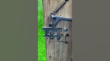 Simple idea with automatic gate latch lock # mechanism lock # Mechanical # DIY # New design