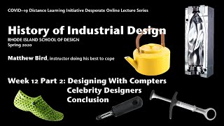 History of ID Week 12, Part 2: Designing With Computers, Celebrity Design, Conclusion