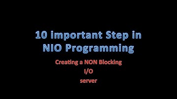 java nio client server programming tutorial 10 important steps