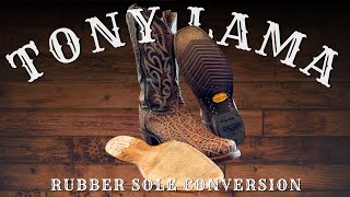 Tony Lama Resole 🤠 Why Replace Leather Soles With Rubber?