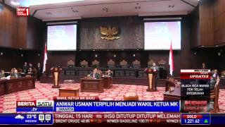Anwar Usman Terpilih Menjadi Wakil Ketua MK