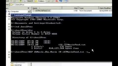 SQL 2008 Bulk Copy Program (BCP) Lab 1.3
