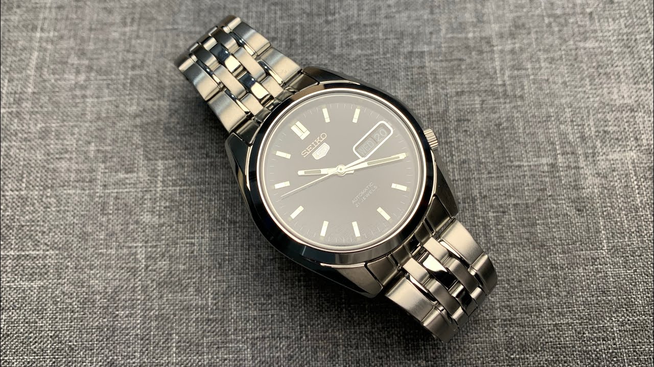 Seiko SNK361K1 Automatic, Day-Date, Textured Black Dial - Or Rolex? -  YouTube