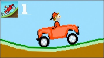 Hill Climb Racing - 8bit Jeep walkthrough Gameplay Android ios Ep 1