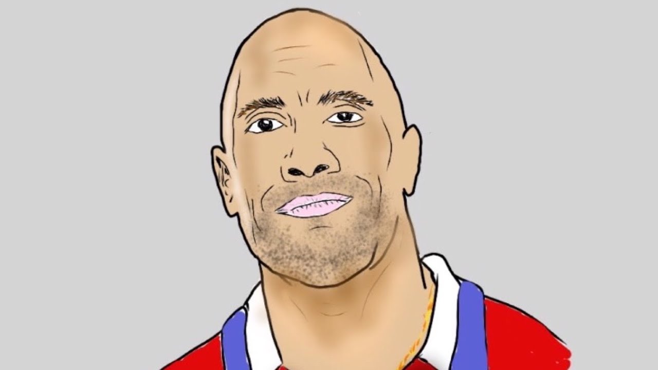 Tracing Picture -  Dwayne Johnson The Rock
