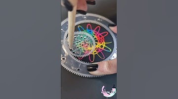 Rainbow Spirograph Fun on Scratch Paper         #creative #art #spirograph