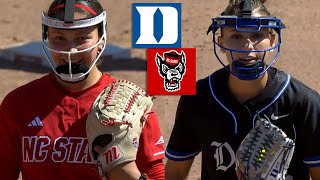 #18 Duke vs NC State Women's College Softball Highlights Full Game, April 27 2025