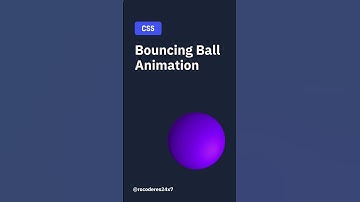 Bouncing Ball Animation | HTML, CSS #html #css #shorts