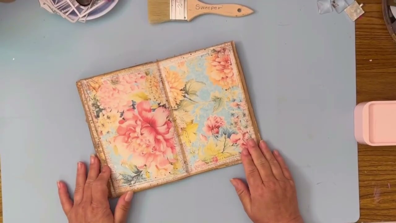 Heirloom Bloom Junk Journal Kit Flip-through - Tab Binding