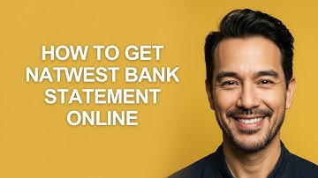 How to Get Natwest Bank Statement Online - KevinHowTo