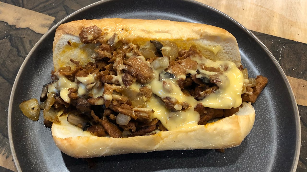 Vegan Cheesesteak Made From Soy Curls! YouTube