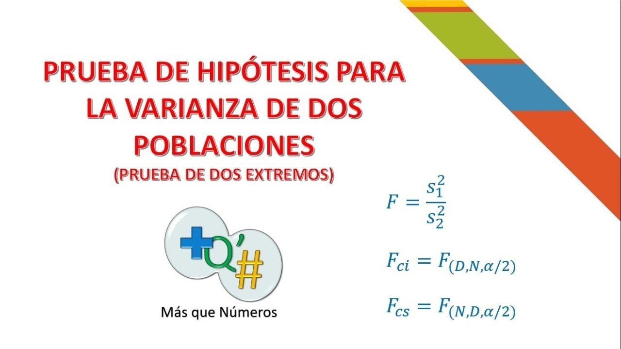 Prueba De HipÓtesis Para La Varianza De Dos Poblaciones Parte 2 Youtube