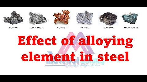 Effect of alloying element in steel