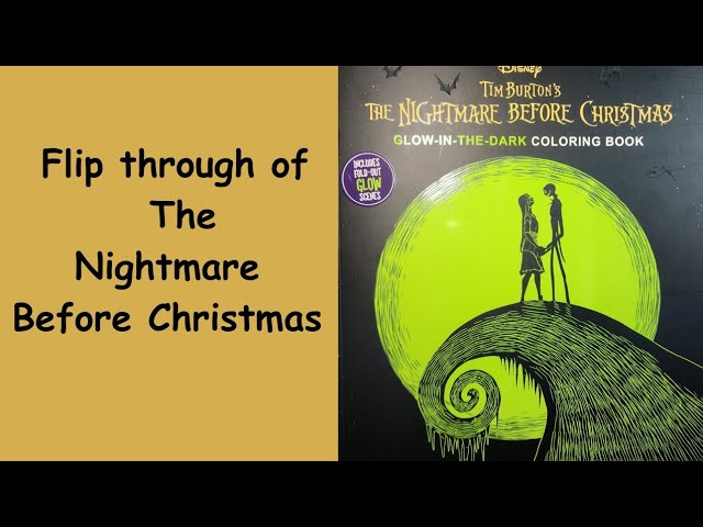 Flip through of The Nightmare before Christmas/Glow in the dark