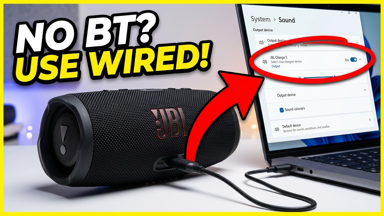 How To CONNECT JBL Charge 5 to PC Without Bluetooth (EASY) 2026