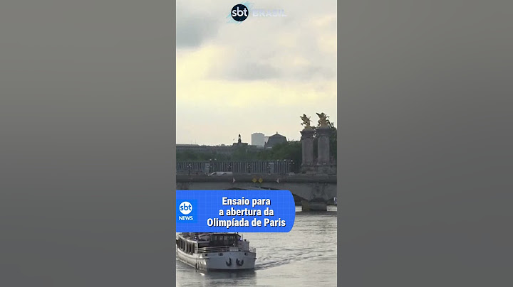 Rio Sena recebe primeiro teste para a abertura das Olimpíadas | SBT Brasil (17/06/24)