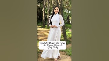 Tạo dáng áo dài #trangiastudio #taodang