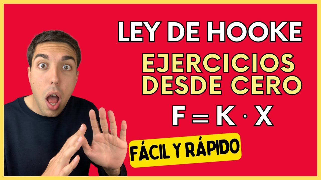 𝙇𝙚𝙮 𝙙𝙚 𝙃𝙊𝙊𝙆𝙀 [Explicación + EJERCICIOS RESUELTOS] Ejercicios de FÍSICA Muelles Elásticos ✅