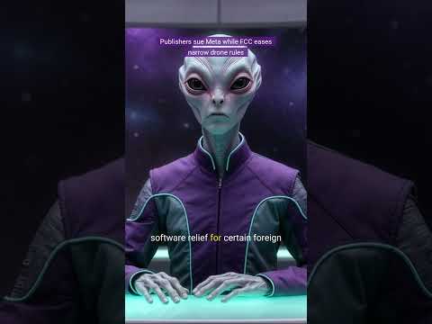 Meta sued by publishers over AI book training as FCC eases drone rules