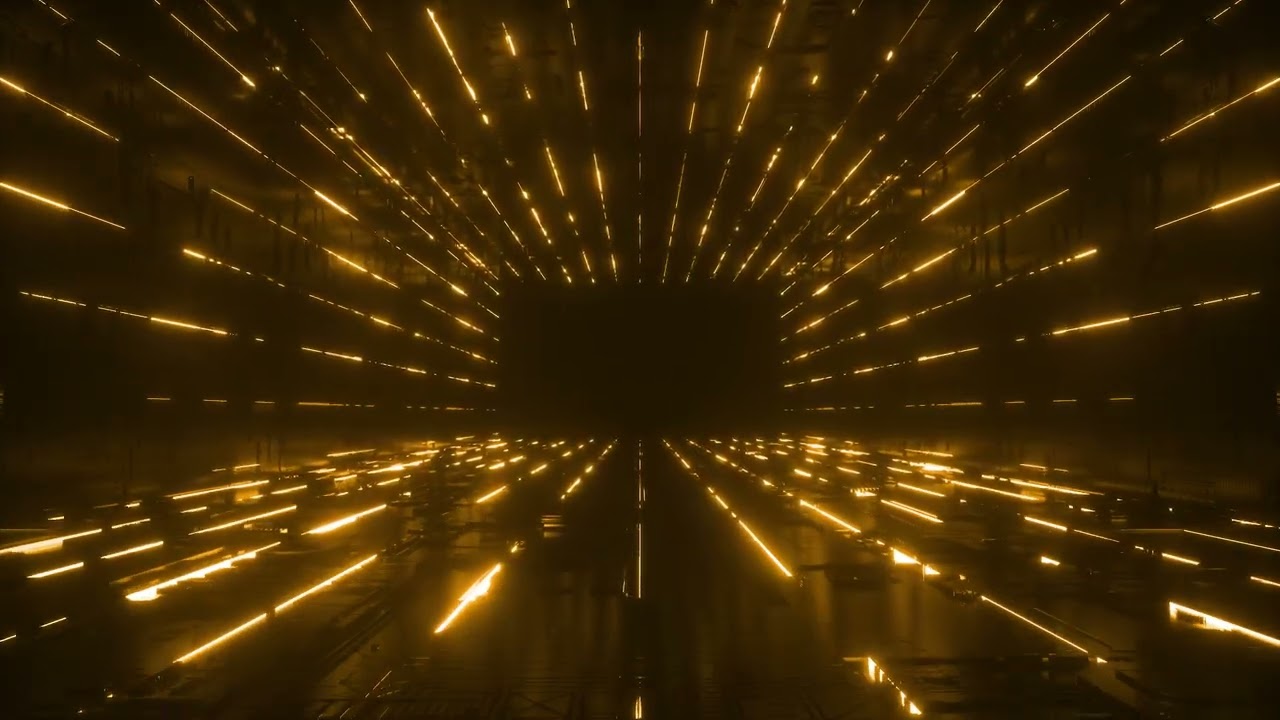 Orange digital Technology Tunnel Futuristic | Free Video Backgrounds | MD Animated Background