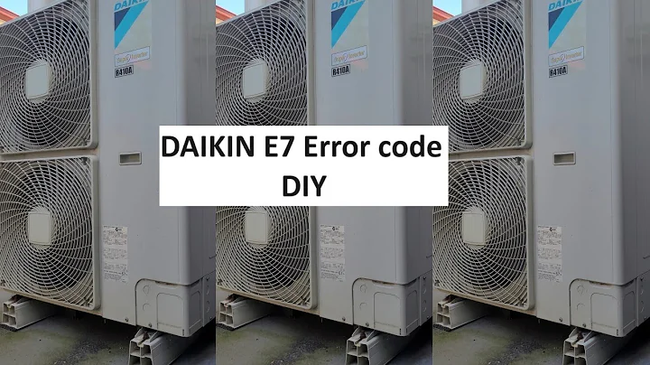 Daikin e7 error fan replacement