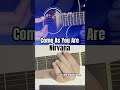 Nirvana - Come As You Are guitar tutorial
