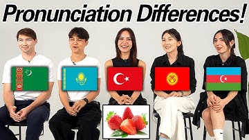 Word differences between 5 Turkic Countries! Can they understand each other
