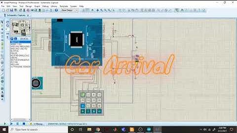 Smart Car Parking system Project with Arduino in Proteus