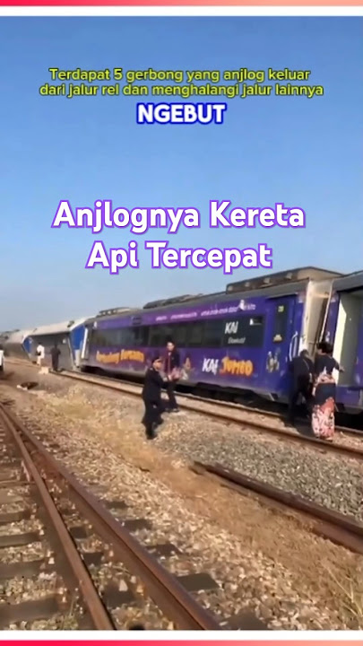 The Derailment of the Fastest Train on the North Coast Line of Java Island #indonesiantrains #tra...