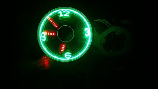 POV Clock Fan in the dark