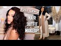FULL GRWM! WINTER NIGHT OUT | HAIR + MAKEUP + OUTFIT + FRAGRANCE | ALLYIAHSFACE