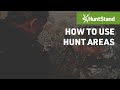 Using hunt areas in huntstand