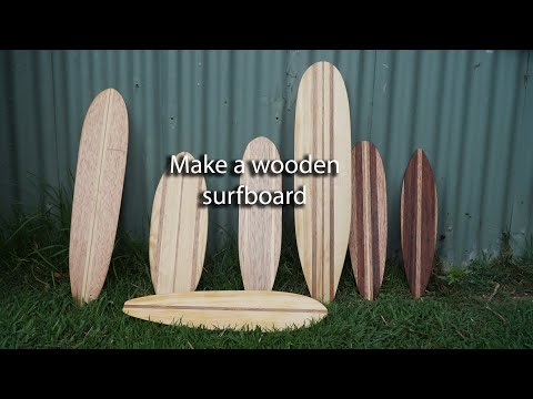 Make a mini wooden surfboard 1