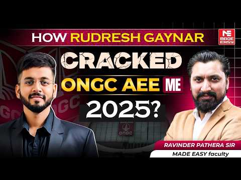 ONGC AEE AIR 1 Interview | How Rudresh Gaynar Scored 100% in Interview & Cracked ONGC 2025?